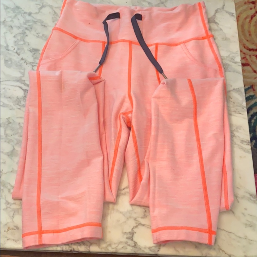 Lululemon rare orange pant length leggings!